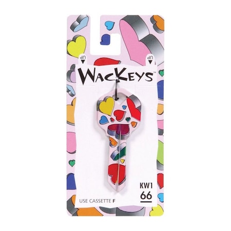 Hillman HILLMAN Wackey Hearts House/Office Universal Key Blank KW1 Single 89057